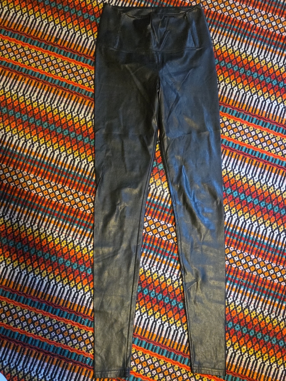 Wilfred Black Faux Leather Jeggings